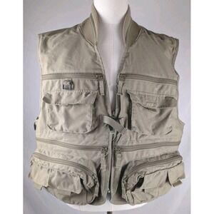 Cabela's Outdoor‎ Gear Khaki Fishing Photography Vest 2XL Multi Pocket Utility